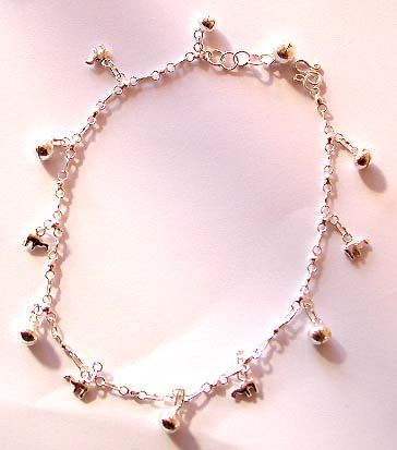 good luck animal elephant anklets with jingle bells