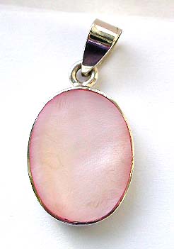 A essential item for shell jewelry lovers, this charm / pendant made of 925 sterling silver and hand cut and hand crafted pink color seashell. 
