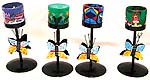Assorted color and design butterfly style stand on fimo candle holder