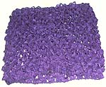 Natural purple color stretchable crochet headwrap