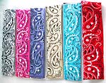 Assorted color stretchable cotton hair / sweatband