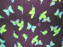 natural black color sarong wrap with multi luminium blue and green butterfly pattern design 