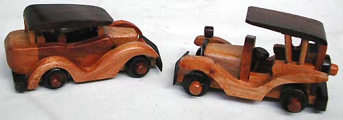 Huge collection gift shop wholesale - assorted style mini wooden classic four-whell car