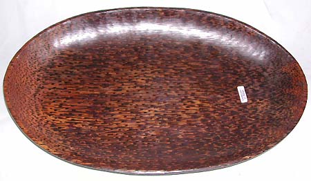 Kitchen decor asian idea - narrow or widen oval coconut wood tray