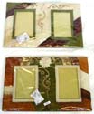 assorted color and pattern design 2 section photo frame, made of natural material such as banana leaf, mulberry papers, recycling papers