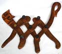 Assorted color and design wooden cat hook