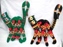 Assorted color and design wooden cat hook