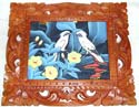 Assorted design carved out pattern wooden picture decor, randomly pick
