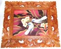 Assorted design carved out pattern wooden picture decor, randomly pick