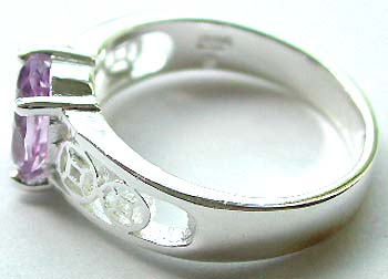 precious metal sterling silver CZ gems jewelry  