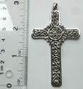 Cut-out pattern decor Celtic cross pattern design sterling silver pendant