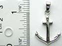 Anchor pattern design sterling silver pendant
