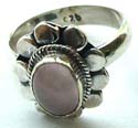 Assorted pattern design sterling silver ring with assorted color stone embedded in middle