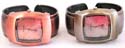 Copper color fashion bangle watch in sqaure shape design, randomly pick by our warehouse stuff