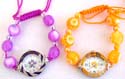 Adjustable fashion beaded bracelet watch, assorted color beads to be choosed from, randomly pick by our warehouse stuff