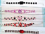 Assorted color beads forming fashion bracelet