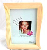Fashion wave pattern smooth finishing wooden picture frame