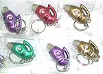 Assorted color and design light on key chain