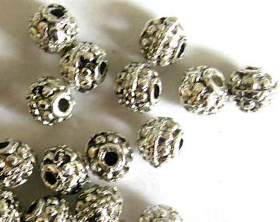 Bali dotted round bead