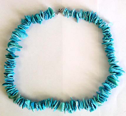 Wholesale puka shell necklace choker - Multi dark blue seashell chips forming fashion necklace 