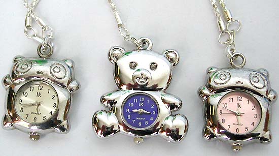 necklace watch fashion accessory for teen and children, girl and boy