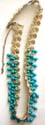 Hemp product wholesale-fashion accessory hemp belt with multi blue beads hanging along