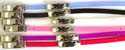 Assorted color fashion bracelet with black dragonfly pattern decor in center