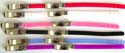 Assorted color fashion bracelet with black rising sun pattern decor in center