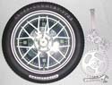 Wholesale fun clock of car wheel design fashion clock 