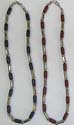 Multi link metal and color beads forming industrial fashion necklace, assorted color available