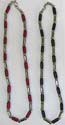 Multi link metal and color beads forming industrial fashion necklace, assorted color available