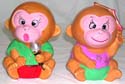 Assorted color and design monkey money bank 