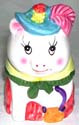 Color painting fashion old pig lady money bank