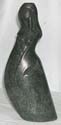 Black dress-up stone girl vase stand 
