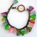 Multi beads forming fashion bracelet watch, assorted color and design randomly pick