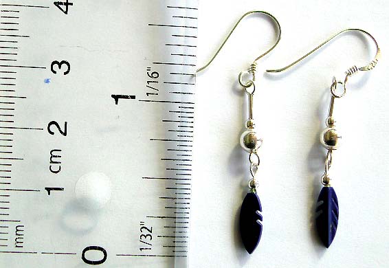 Wholesale silver earring supplier wholesale beaded fish hook sterling silver earring with a leaf shape purple color bead hanging down on bottom
   
  

   

 
 







 

 








 
