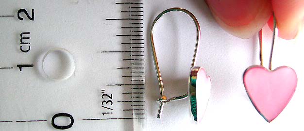 Jewelry store web site wholesale heart shape earring in sterling silver 
