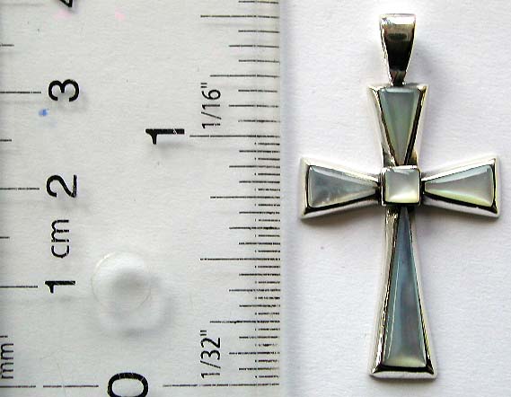 cross pendants for men and cross pendants for women, cross charm pendant with mother of pearl
     
