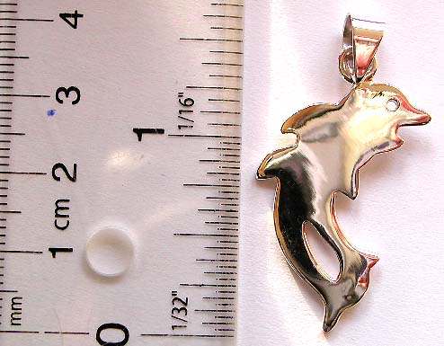dolphin jewelry, dolphin pendant dolphin charm made of 925 sterling silver      
