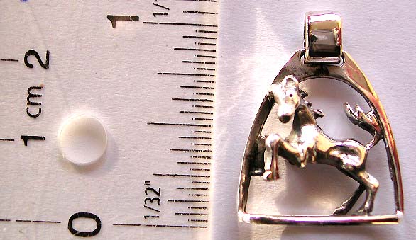 Wholesale horse jewelry, horse pendant in sterling silver. Also wholesale animal jewelry include pig, fish, crab, hare and more      
