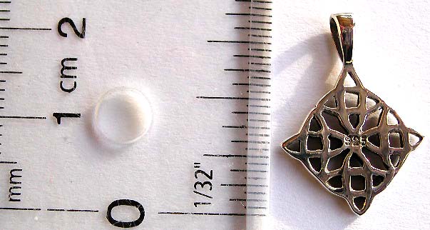 Celtic knot work pendant made of 925. sterling silver       
