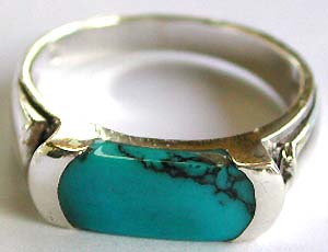 Fashion Jewelry Wholesale- turquoise sterling silver ring  