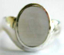 Low Price, Sterling Silver Jewelry of mini curvy pattern design 925. sterling silver ring with an oval shape white mother of pearl seashell at center   