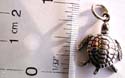 925. sterling silver pendant in turtle figure design with movable legs and tail