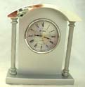 Curve top silvery fashion clock stand