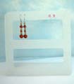 Rectangular 2 sections fashion earring display, 3 sizes