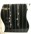 Wavy fashion bracelet or necklace display, 13 hooks 