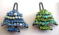 Fashion hair clip with multi mini cz stone embedded tropical fish pattern design, assorted color randomly pick 
