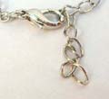 Fashion anklet with triple circle chain hanging mini diamond shape beads design, randomly pick 