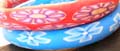 Flower pattern fashion bangle design in assorted color, randomly pick